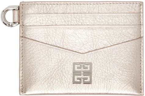 Givenchy: Gold 4G Card Holder 